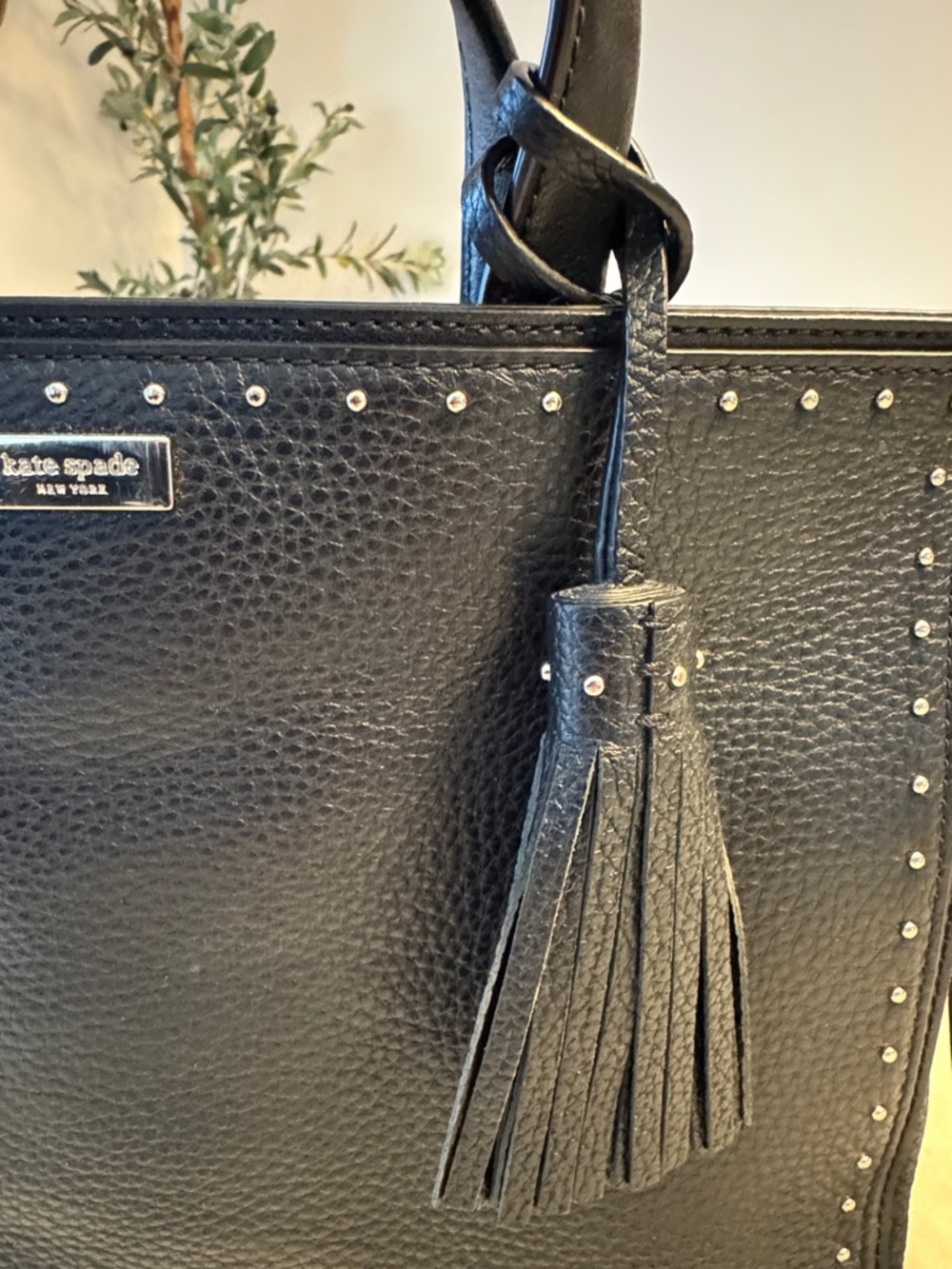 EUC! Kate Spade West Street Abby Black Pebbled Leather Multi-Way Bag - Picture 3 of 11